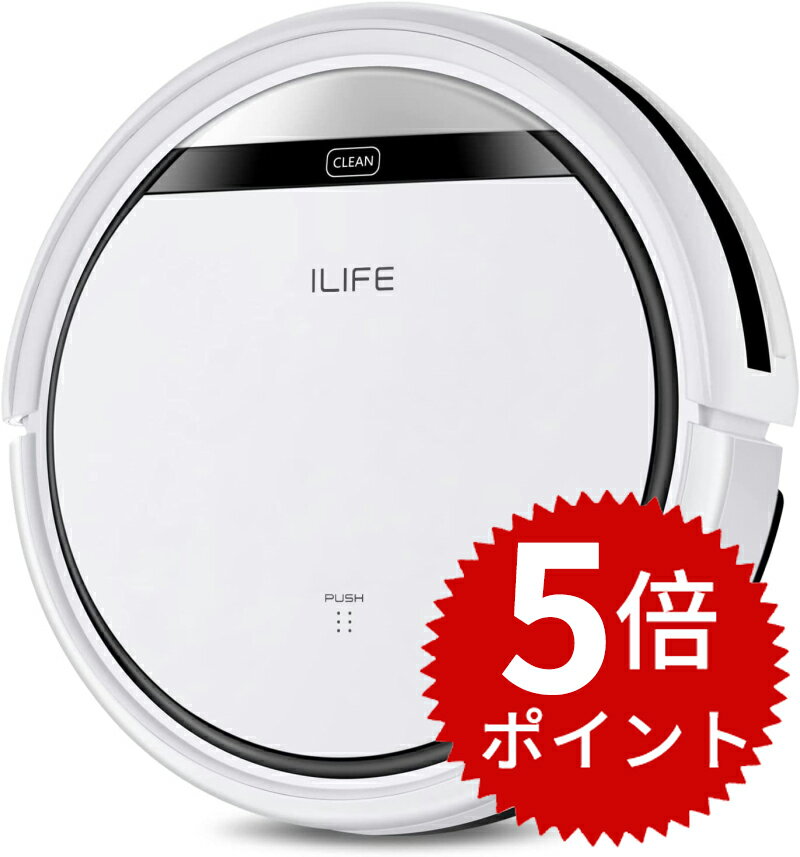 ILIFE アイライフ V3s Pro ロボット掃除機 ブラシレス吸引口 掃除ロボット 強力吸引 予約設定 髪の毛/ペットの毛に効果 ワンタッチ起動 三つの掃除モード 超薄型 静音設計 自動掃除機 自動充電 落下/衝突防止 リモコン付 一年保証