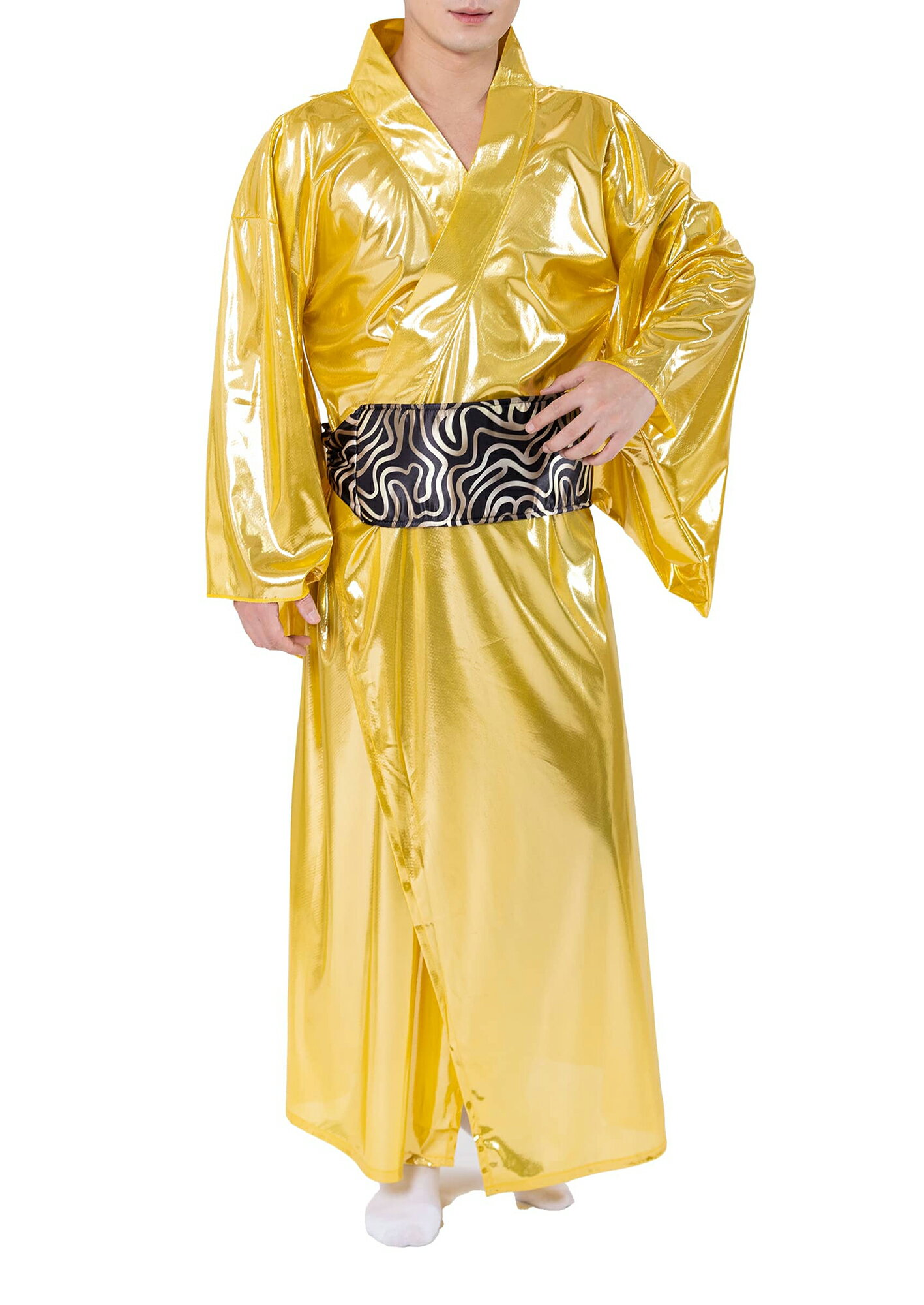 シダーエイト 踊る 金色のお侍さん コスプレ 和服 着物 着流し ハロウィン イベント 仮装 衣装 コスチューム