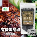 【マラソン限定ポイント10倍】 黒胡椒 ブラックペッパー 100g 黒の衝撃 乾燥胡椒 カンポットペッパー 黒こしょう 最高級 カンボジア 粒コショウ こしょう スパイス 粒 種 無添加 調味料 料理 香辛料 辛いもの好き プレゼント プチギフト 大容量 オーガニック 無農薬