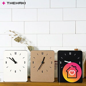 時計 壁掛け おしゃれ 北欧 置き時計 掛け時計 壁掛 アナログ クロック THEHAKI SANDWICH CLOCK MINI BASIC かわいい 静音 小さい 卓上 置時計 掛時計 壁 シンプル 部屋 寝室 音がしない プレゼント スクエア ミニ 四角 モダン ウォールクロック デスク 紙 軽い 結婚祝い