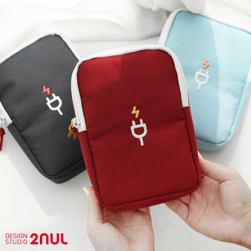 2nul Charger Pouch Large 充電ポーチ ケーブルポーチ マウスポーチ 収納ポーチ かわいい シンプル 面白い 大学生 ビ…