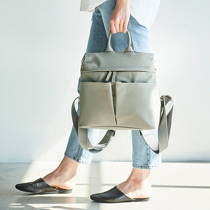 【10%OFFクーポン】リュック ithinkso DAY OFF BACKPACK リュック ナイロン 撥水加工 本革 レディース 大人 軽量 マザーズリュック マザーズバッグ かわいい おしゃれ リュックサック バックパック 小さい バッグ 小物 雑貨 レディースバッグ ユニセックス カジュアル