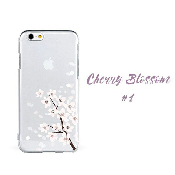 iPhone7 iPhone8 iPhoneX iPhonexs ケース クリア ソフトケース アイフォンケース スマホケース 桜 花柄 透ける 透明 チェリーブラッサム 春 咲いた かわいい スプリング 柔らかい イラスト Latootoo Cherry Blossom - Clera Case