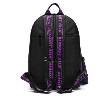 【50%OFFクーポン付】韓国風 韓国 可愛い モダン リュック ALMOST BLUE ALMOSTBLUE X UNIONOBJET ULTRA VIOLET BACKPACK 大容量 収納 デイバッグ 中学 高校 通学 高校生 女子 おしゃれ 大人 女子高生 通学リュック ユニセックス ノートパソコン スタイル バックパッ