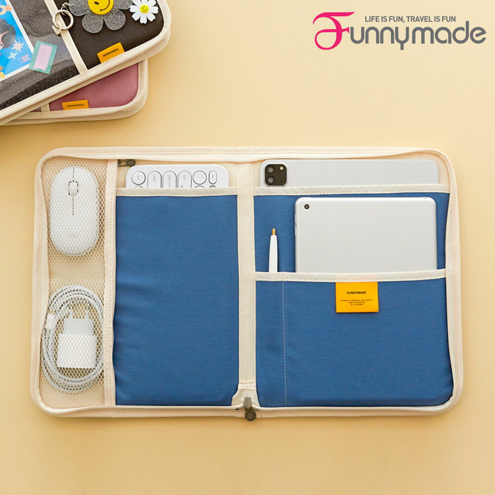 タブレットバッグ iPad 11インチ 12インチ アイパッド タブレットケース funnymade iPAD X KEYBOARD POUCH インナー…