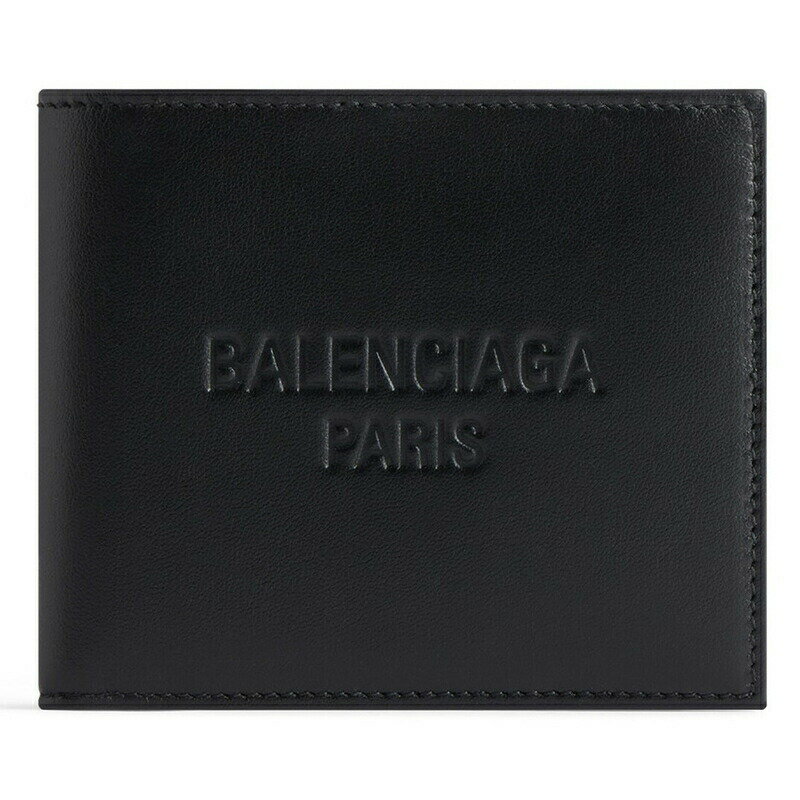 バレンシアガ 財布（メンズ） バレンシアガ BALENCIAGA 2024春夏 メンズ DUTY FREE スクエア フォールデッドウォレット財布【ブラック 】【送料無料】【正規品】