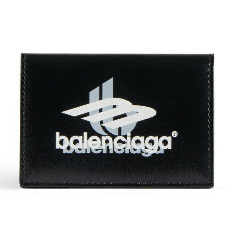 バレンシアガ 財布（メンズ） バレンシアガ BALENCIAGA 2024春夏 メンズ CASH ミニウォレット財布 ボックス【ブラック 】【送料無料】【正規品】