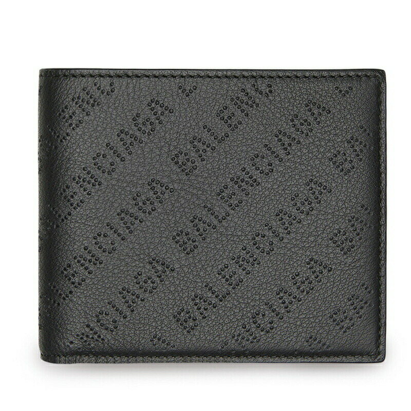 バレンシアガ 財布（メンズ） バレンシアガ BALENCIAGA 2024春夏 メンズ CASH SQUARE FOLDED COIN ウォレット財布【ブラック 】【送料無料】【正規品】