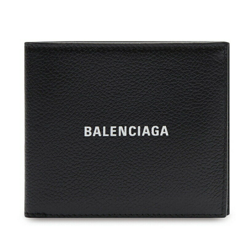 バレンシアガ 財布（メンズ） バレンシアガ BALENCIAGA 2024春夏 メンズ CASH SQUARE FOLDED ウォレット財布【ブラック 】【送料無料】【正規品】