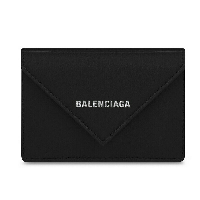 バレンシアガ 財布（メンズ） バレンシアガ BALENCIAGA 2024春夏 メンズ PAPIER ミニウォレット財布【ブラック 】【送料無料】【正規品】