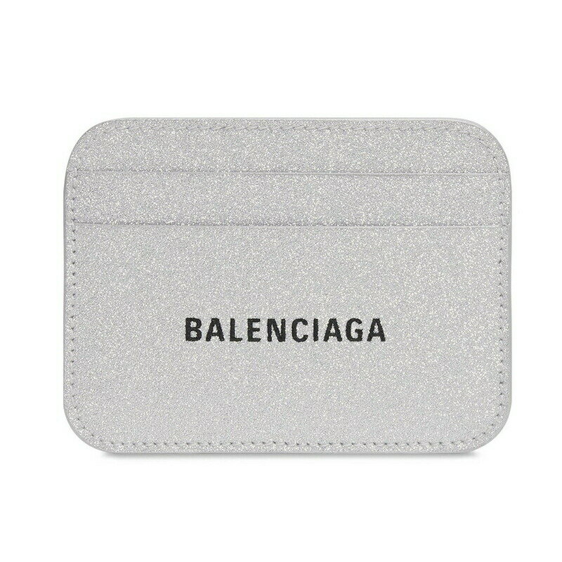 バレンシアガ BALENCIAGA 2024春夏 レディース CASHカード ホルダー スパークリング生地【シルバー 】【送料無料】【正規品】