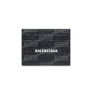 バレンシアガ BALENCIAGA メンズ SIGNATURE カードホルダー BB MONOGRAMコーティングキャンバス【ブラック/グレー 】【送料無料】【正規品】(4)