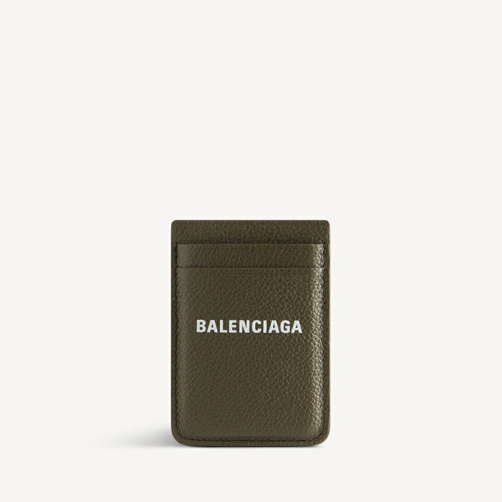 C, D, T, R, W - バレンシアガ BALENCIAGA メンズ CASH マグネットカードホルダー【カーキ 】【送料無料】【正規品】