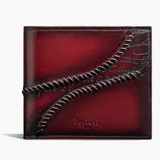 ベルルッティ Berluti マコレ スクリットレザー コンパクトウォレット 財布【saint emilion 】【送料無料】【正規品】 ベルルッティ Berluti マコレ スクリットレザー コンパクトウォレット 財布【saint emilion 】【送料無料】【正規品】