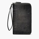 ベルルッティ Berluti タリ スクリットレザー ロングジップウォレット 財布【nero grigio 】【送料無料】【正規品】