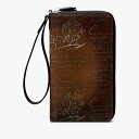 ベルルッティ Berluti タリ スクリットレザー ロングジップウォレット 財布【cacao intenso + gold 】【送料無料】【正規品】