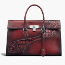 ベルルッティ Berluti エミーオ カーフ&アリゲーターレザー ブリーフケース【saint emilion 】【送料無料】【正規品】(4)
