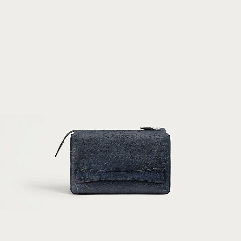 Rakuten - ベルルッティ Berluti テルシオ ジップポーチ【indigo denim 】【送料無料】【正規品】
