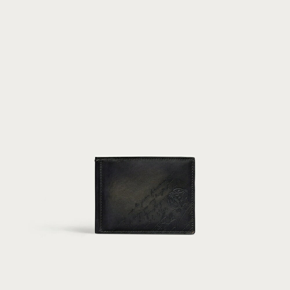 ベルルッティ Berluti フィギュア フラップ コンパクトウォレット 財布【nero grigio 】【送料無料】【正規品】