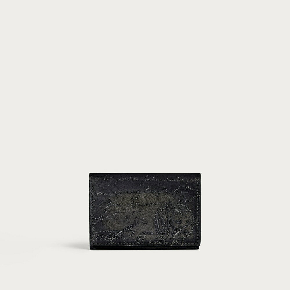 Rakuten - ベルルッティ Berluti インブイア フラップ カードホルダー【nero grigio 】【送料無料】【正規品】