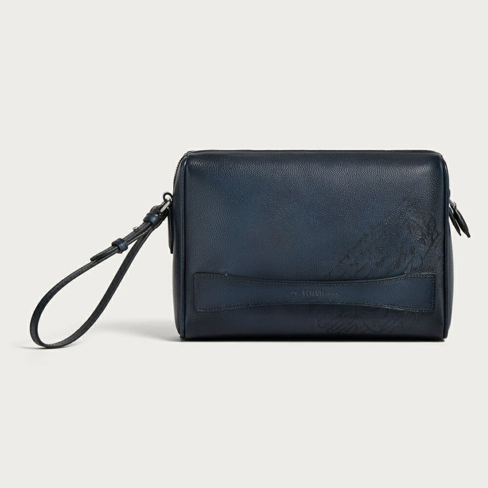Rakuten - ベルルッティ Berluti ローズウッド ジップポーチ【indigo denim 】【送料無料】【正規品】