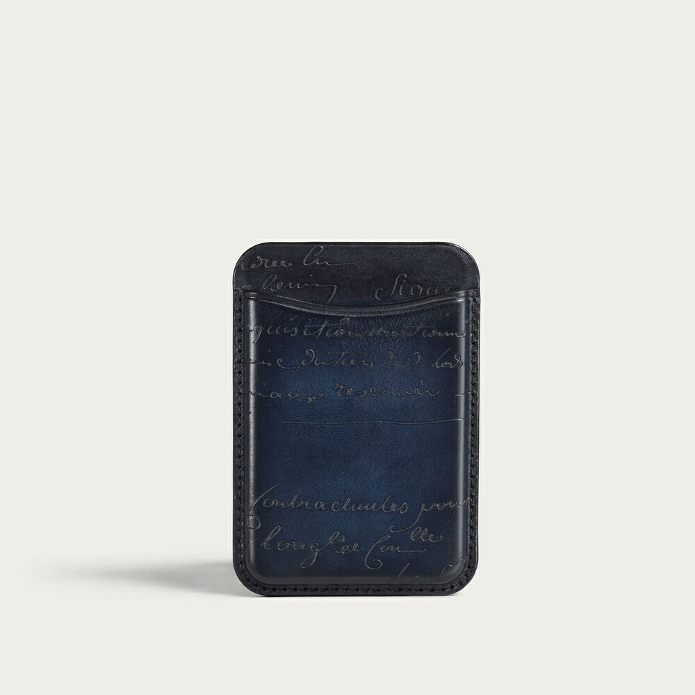 Rakuten - ベルルッティ Berluti マグネット式カードホルダー【nero blu 】【送料無料】【正規品】
