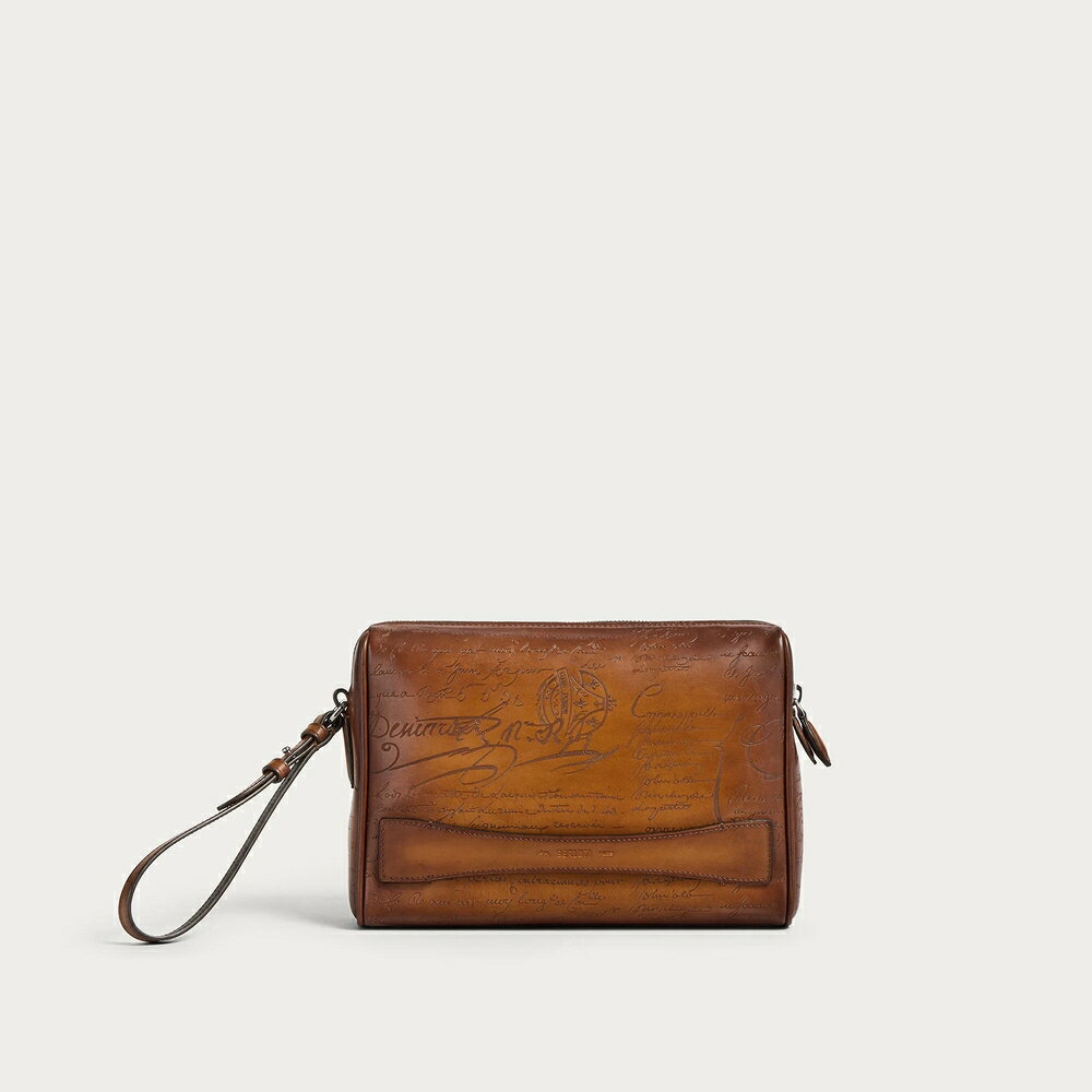 Rakuten - ベルルッティ Berluti ローズウッド ジップポーチ【fiamma 】【送料無料】【正規品】