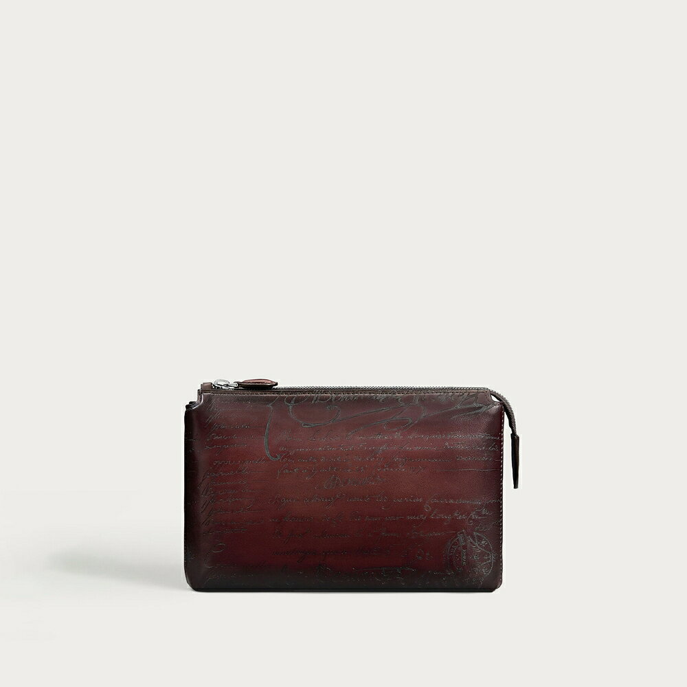 Rakuten - ベルルッティ Berluti テルシオ ジップポーチ【legno bruciato 】【送料無料】【正規品】
