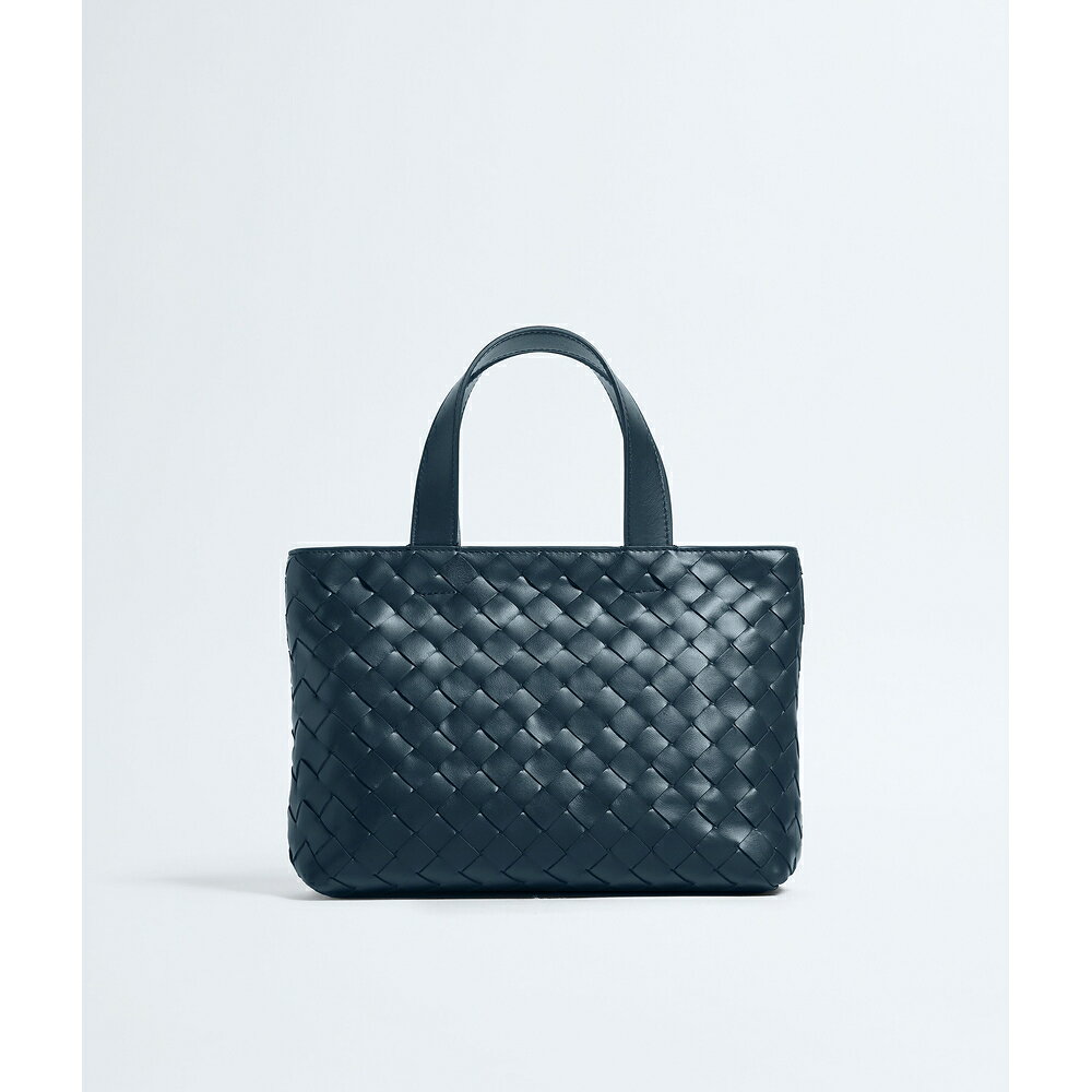 ボッテガヴェネタ BOTTEGA VENETA メンズ ミニ イントレチャート ファスナー トートバッグ【デニム 】【送料無料】【正規品】