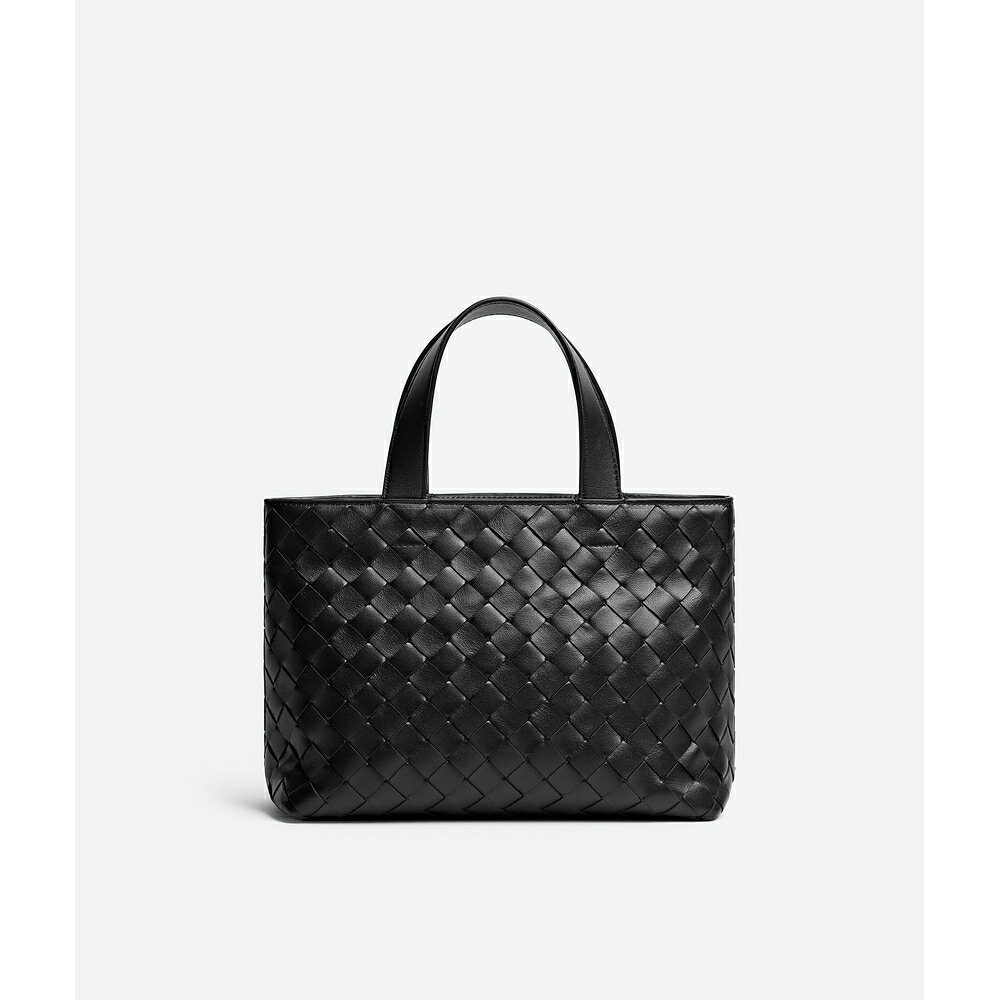 ボッテガヴェネタ BOTTEGA VENETA メンズ ミニ イントレチャート ファスナー トートバッグ【ブラック 】【送料無料】【正規品】