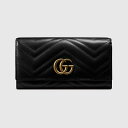 グッチ GUCCI レディース GGマーモント コンチネンタルウォレット 長財布 443436 DTD1T 1000【ブラック 】【送料無料】【正規品】