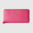 グッチ GUCCI レディース ダブルG ジップアラウンドウォレット 長財布 456117 CAO2G 5744【フューシャピンク 】【送料無料】【正規品】