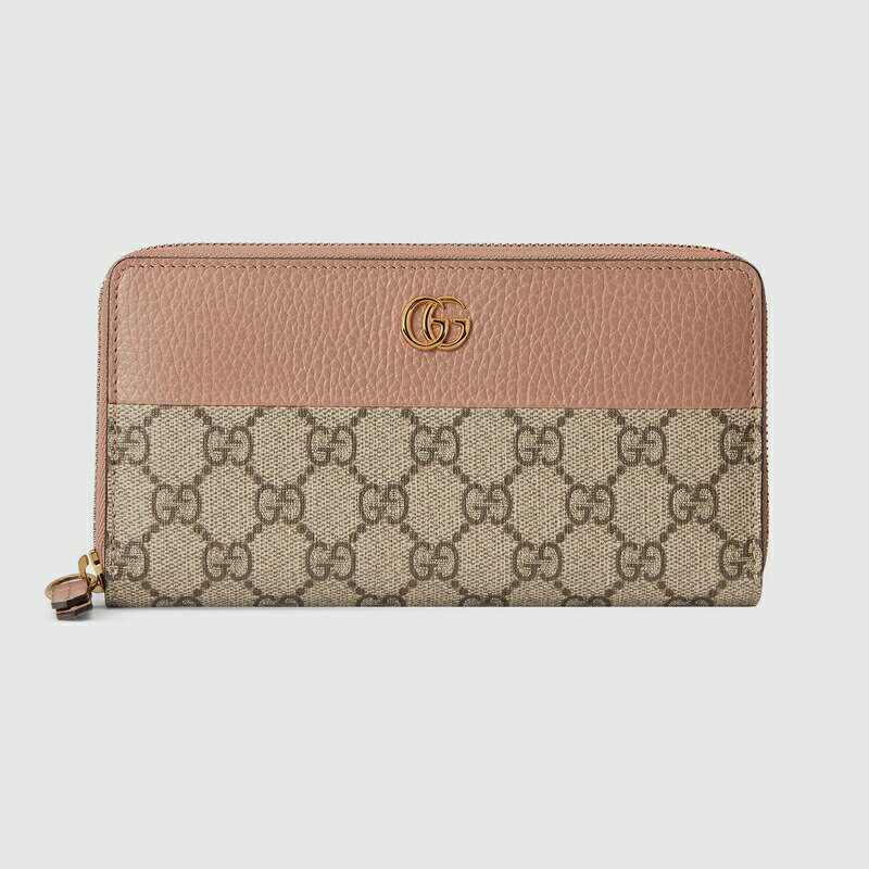 グッチ GUCCI レディース GGマーモント ジップアラウンド ウォレット 長財布 456117 17WAG 5788【ダスティピンク 】【送料無料】【正規品】 1