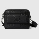 グッチ GUCCI メンズ ジャンボGG スモール クロスボディバッグ【ブラック レザー 】【送料無料】【正規品】(4)
