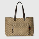 グッチ GUCCI メンズ GG ラージ トートバッグ【ベージュ&ダー...(4)