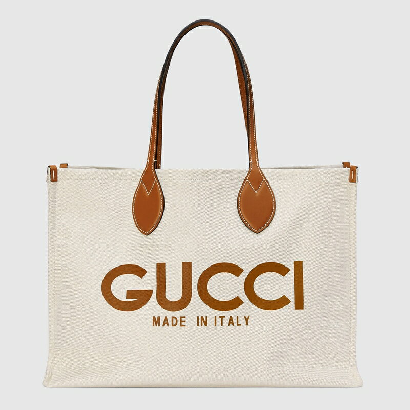 グッチ GUCCI レディース プリント トートバッグ【ベージュ キャンバス 】【送料無料】【正規品】