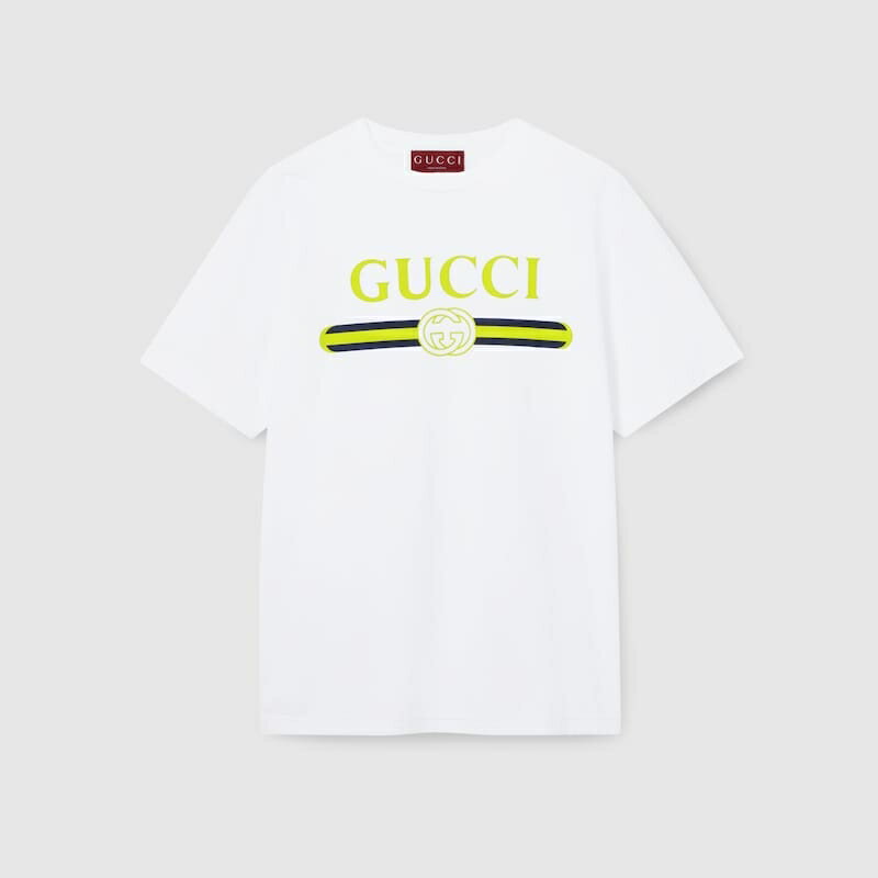 25新作 グッチ プリント ソフトコットンジャージー Tシャツ 半袖 25新作 グッチ プリント コットンジャージー Tシャツ 半袖 楽天