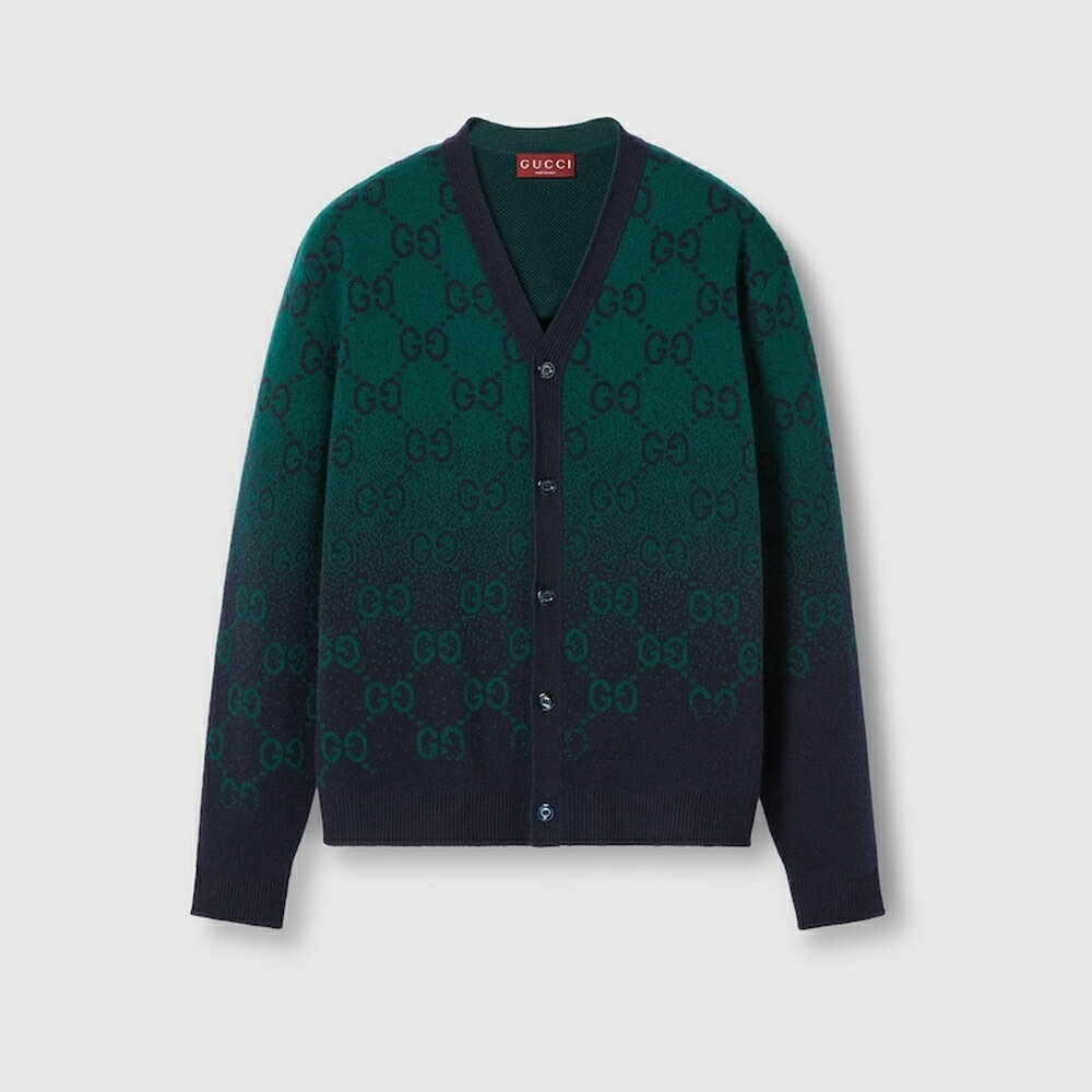グッチ GUCCI メンズ テクスチャード GGウールジャカード カーディガン【795012 XKD42 3529 】【送料無料】【正規品】