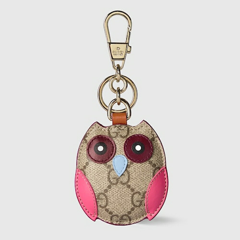 Rakuten - グッチ GUCCI レディース オウル（ふくろう）シェイプ バッグ チャーム【ベージュ＆ダークブラウン キャンバス 】【送料無料】【正規品】
