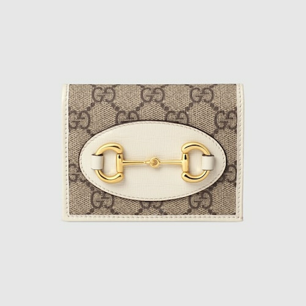 Rakuten - グッチ GUCCI レディース ホースビット 1955 カードケース ウォレット 財布 【GGスプリーム/ホワイト レザー 】【送料無料】【正規品】