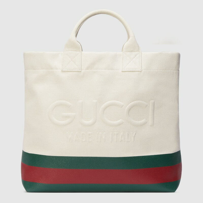 グッチ GUCCI メンズ エンボス ディテール付き キャンバス トートバッグ782741 FAC4W 8477