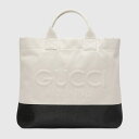 グッチ 帆布・キャンバス トートバッグ メンズ グッチ GUCCI メンズ エンボス ディテール付き キャンバス トートバッグ782741 FAC4V 8472【ナチュラルブラック 】【送料無料】【正規品】