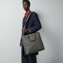 グッチ GUCCI メンズ ダブルG ミディアム トートバッグ763316 FACJY 1244【グレー＆ブラック GGスプリーム テンダー 】【送料無料】【正規品】