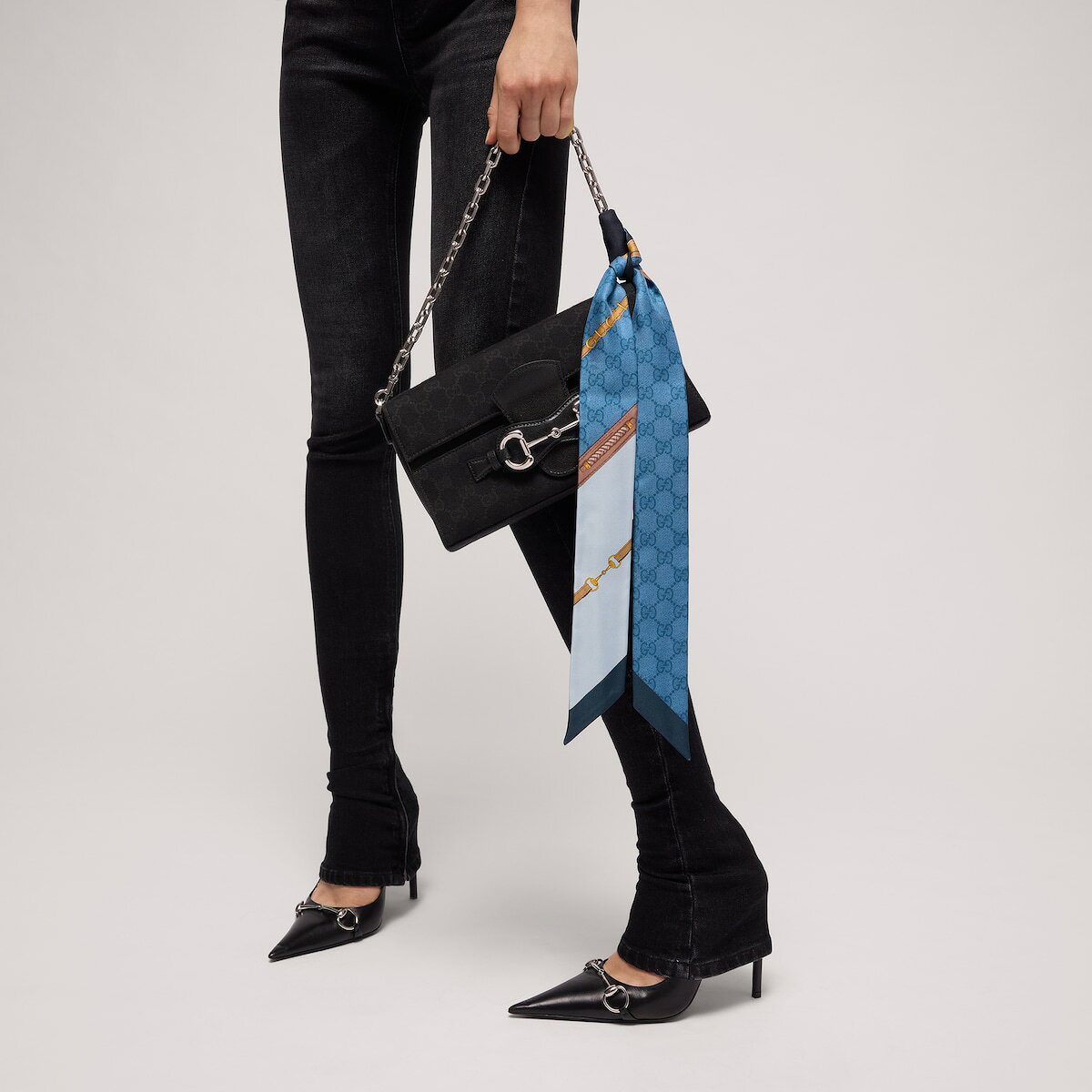 グッチ GUCCI 2026秋冬 レディース プリント シルクツイル リボン 791008 3G001 47...