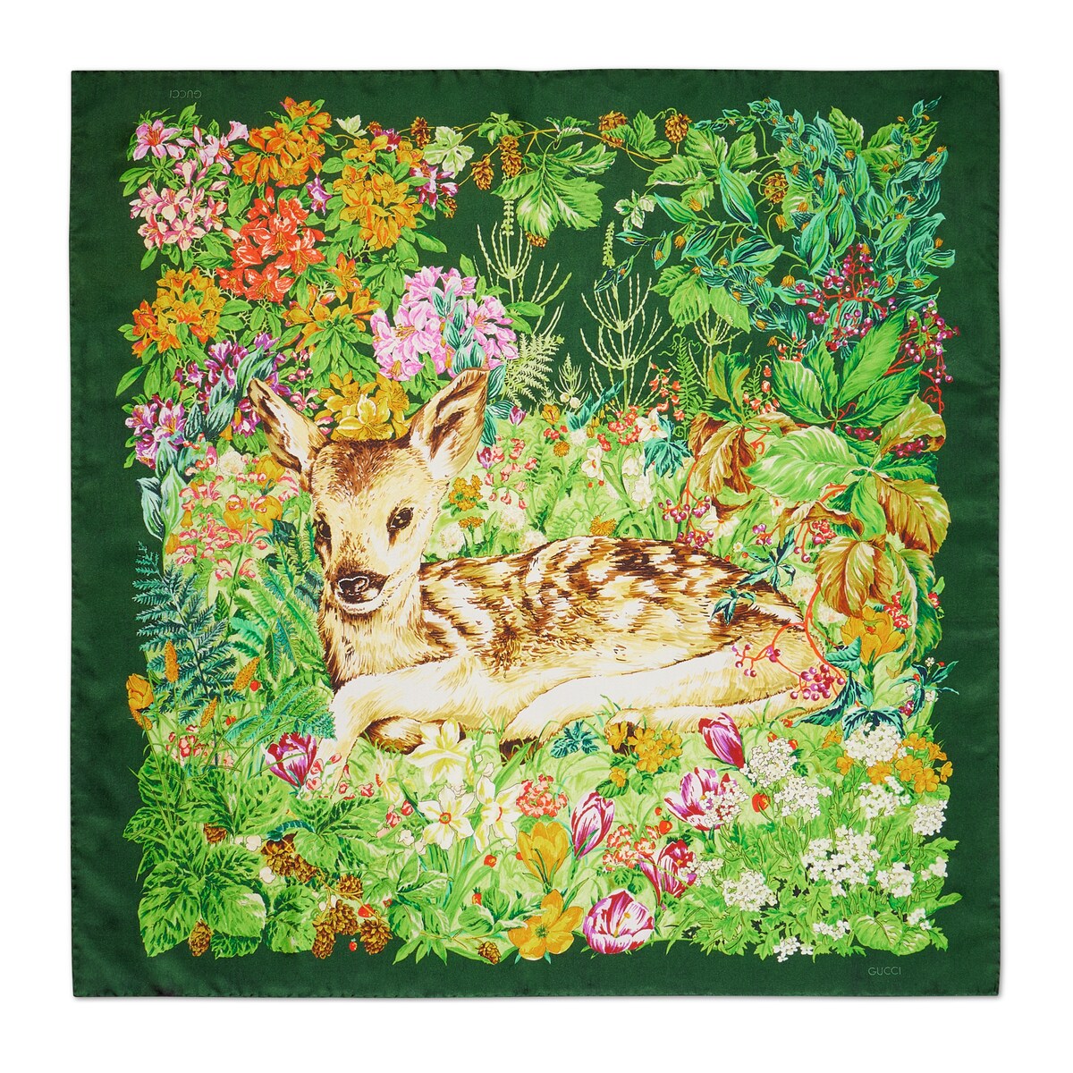 グッチ GUCCI 2026秋冬 レディース 「Giardino di Seta」プリント シルク スカーフ...