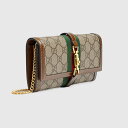 グッチ GUCCI レディース ジャッキー 1961 チェーンウォレット財布【ベージュ&ブラウン GGスプリーム キャンバス 】【送料無料】【正規品】