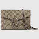 グッチ GUCCI レディース ディオニュソス GGスプリーム チェーンウォレット財布【ベージュ/エボニー 】【送料無料】【正規品】
