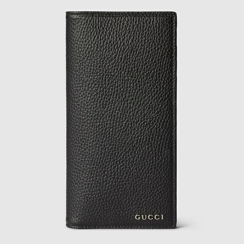 グッチ GUCCI メンズ GUCCI ロゴ ロング ウォレット 財布【ブラック レザー 】【送料無料】【正規品】