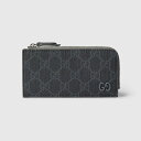グッチ GUCCI メンズ GG ディテール付き GG ジップカードケース【ブラック 】【送料無料】【正規品】(4)