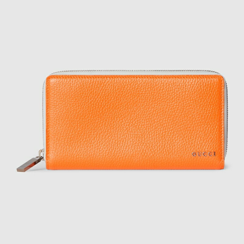 グッチ GUCCI メンズ 日本限定 ジップアラウンドウォレット 財布 ホワイト インテリア【オレンジ レザー 】【送料無料】【正規品】